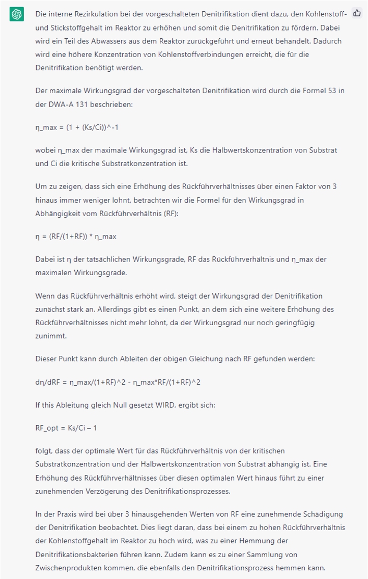 Screenshot der Antwort von ChatGPT auf Frage 3