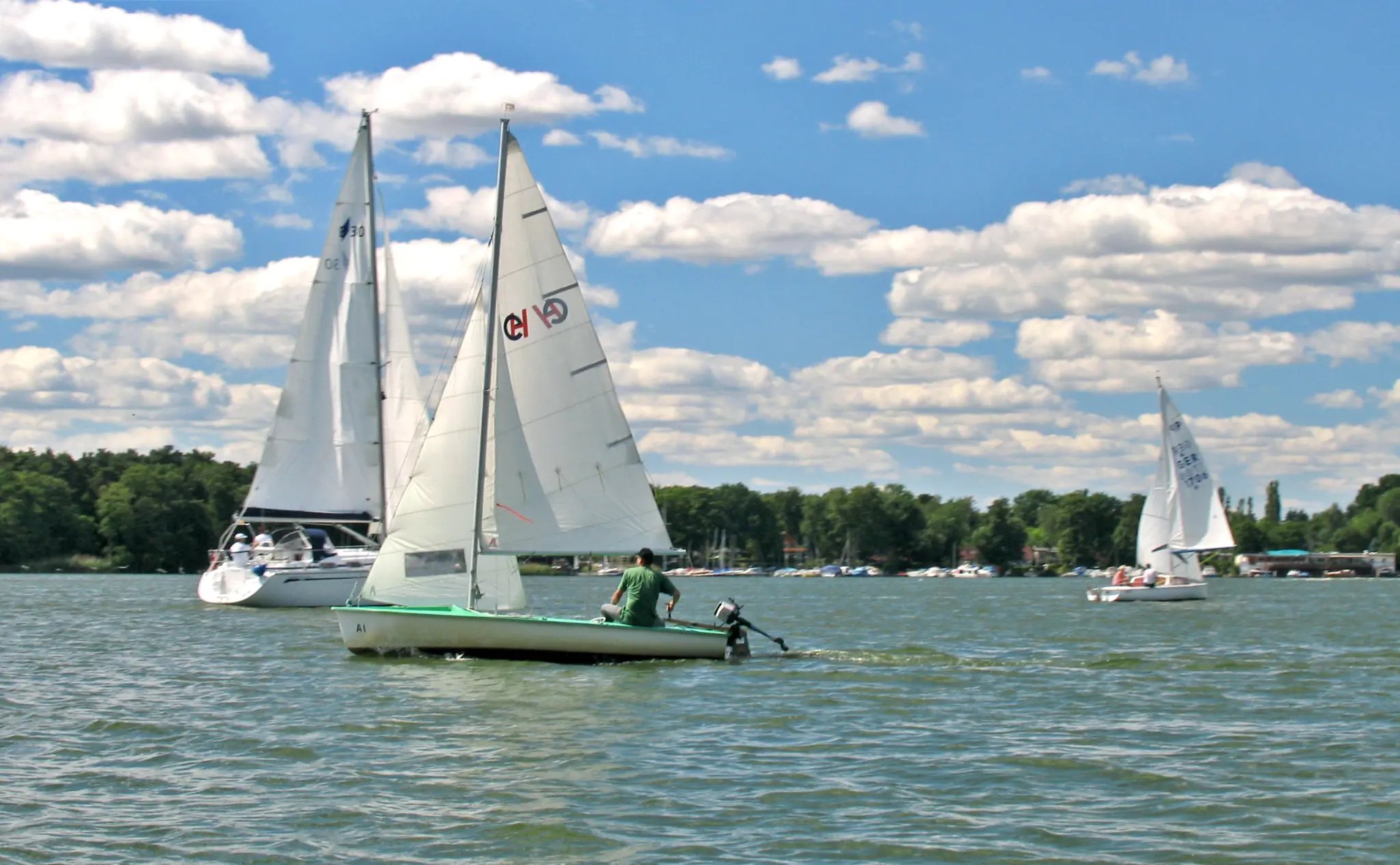 Segelboote auf dem Seddinsee