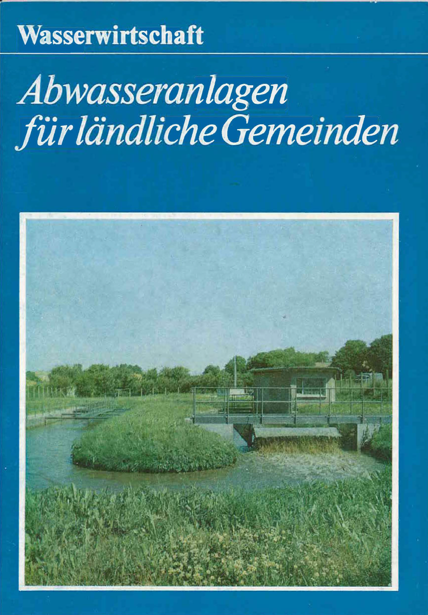 Titelseite der Broschüre: MfUW, 1989 - Abwasseranlagen für ländliche Gemeinden