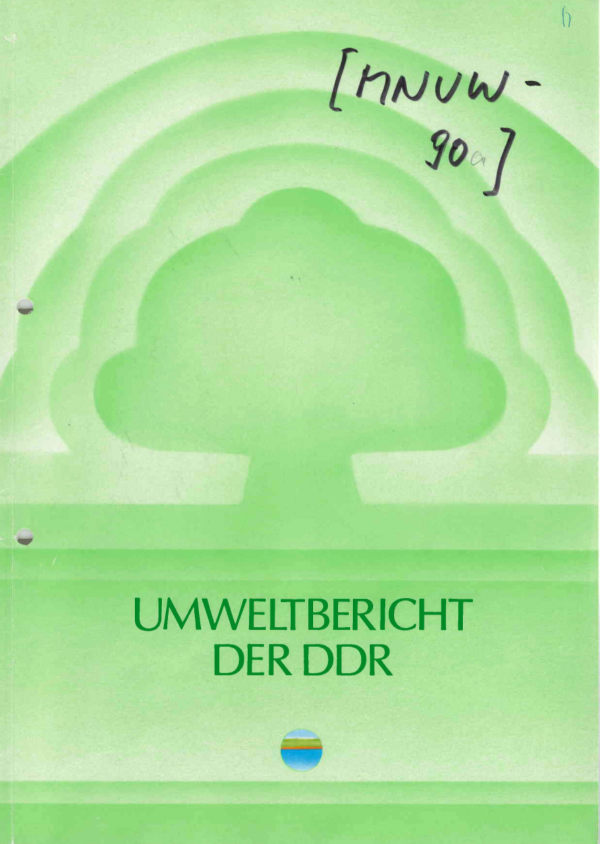 MfNUW, 1990 - Umweltbericht der DDR, Titelseite