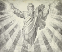 Illustrationen zum Alten Testament, 1. Buch Mose: Der erste Schöpfungstag (Schnorr´s Bild Nr. 1)