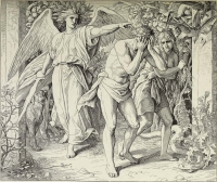 Illustrationen zum Alten Testament, 1. Buch Mose: Die Vertreibung aus dem Paradies (Schnorr´s Bild Nr. 10)