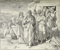 Illustrationen zum Alten Testament, 1. Buch Mose: Auszug aus der Arche Noah nach der Sintflut,  (Schnorr´s Bild Nr. 18)