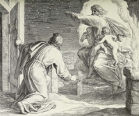Illustrationen zum Alten Testament, 1. Buch Mose: Abraham empfängt die Verheißung, daß er Vater vieler Völker werden soll,  (Schnorr´s Bild Nr. 22)