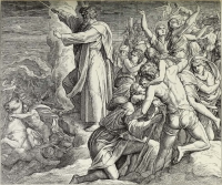 Illustrationen zum Alten Testament, 2. Buch Mose: Der Israeliten Rettung und der Ägypter Untergang im Roten Meer (Schnorr´s Bild Nr. 51)