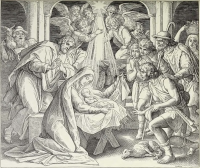 Illustrationen zum Neuen Testament, Lucas Evangelium: Christi Geburt (Schnorr´s Bild Nr. 166)