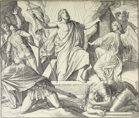 Illustrationen zum Neuen Testament, Matthäus Evangelium: Die Auferstehung Jesu (Schnorr´s Bild Nr. 218)